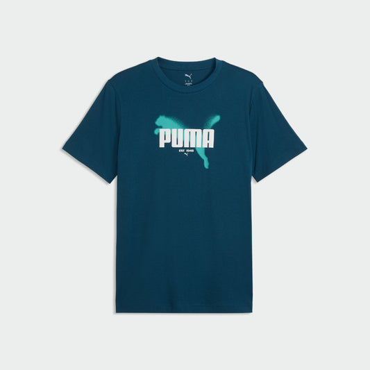 Puma Mens Graphics Puma Tee Green