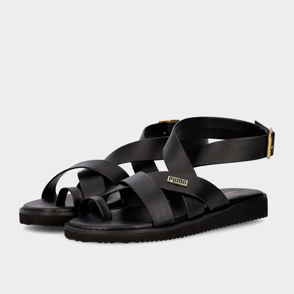 Puma Womens Gracecat Toe Wrap Sandals Black
