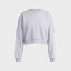 Adidas Womens 3 Stripes Fleece Sweat Grey