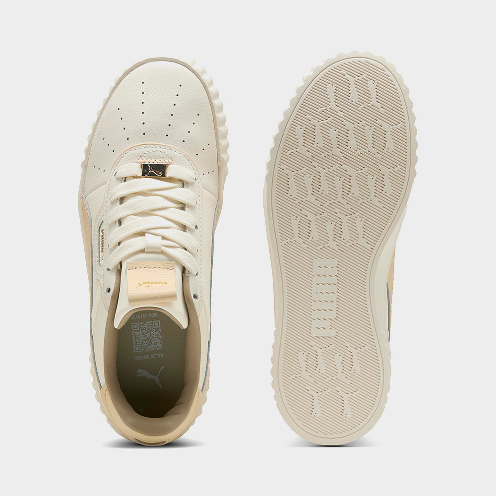 Puma Womens Carina 3.0 Luxe Sneakers Beige