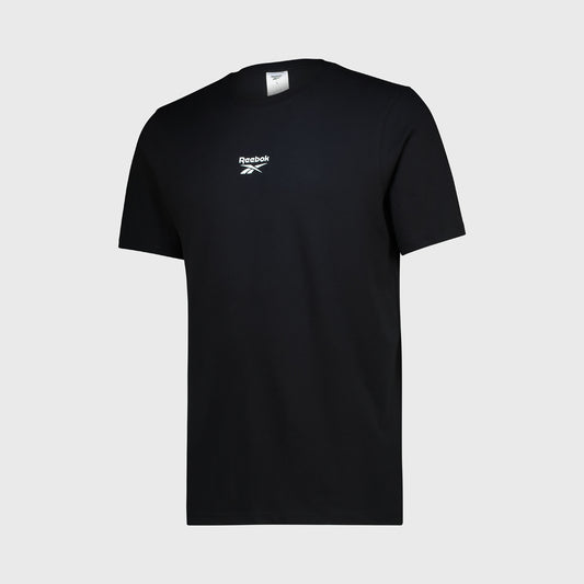 Reebok Mens ID 2 Colour Logo Reverse Print Tee Black