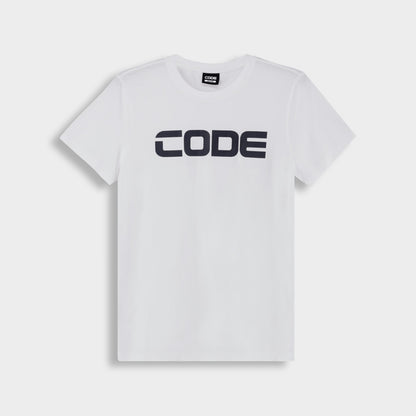 Code Mens HD Stripe Graphic Tee White