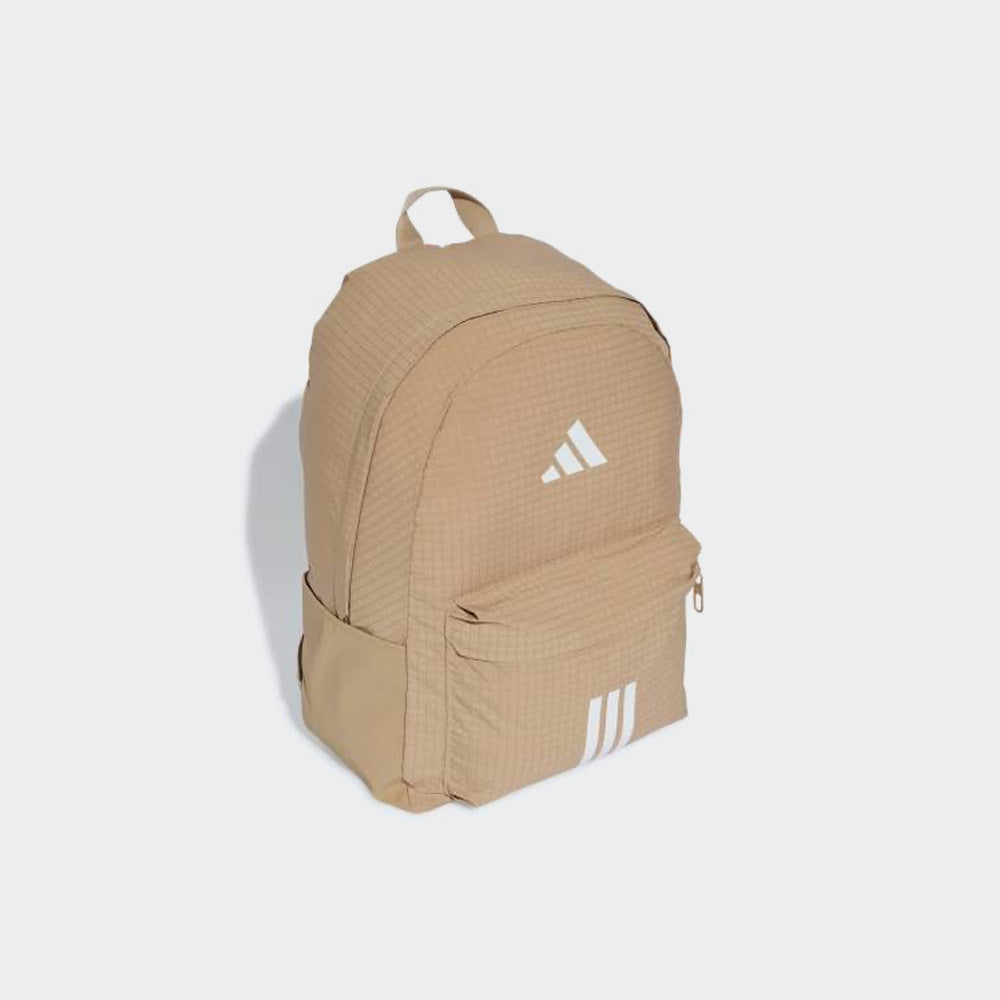 Adidas Unisex Essential 3 Bars Backpack Brown