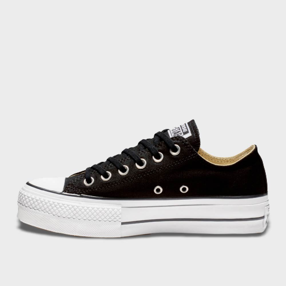 Converse WOMENS All Star Platform Low Top Sneakers Black