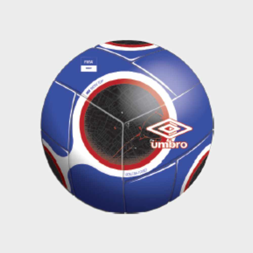 UMBRO Neo Swerve Team Size 5 Soccer Ball BLUE
