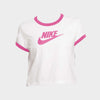 Nike Womens Ringer Running Tee White
