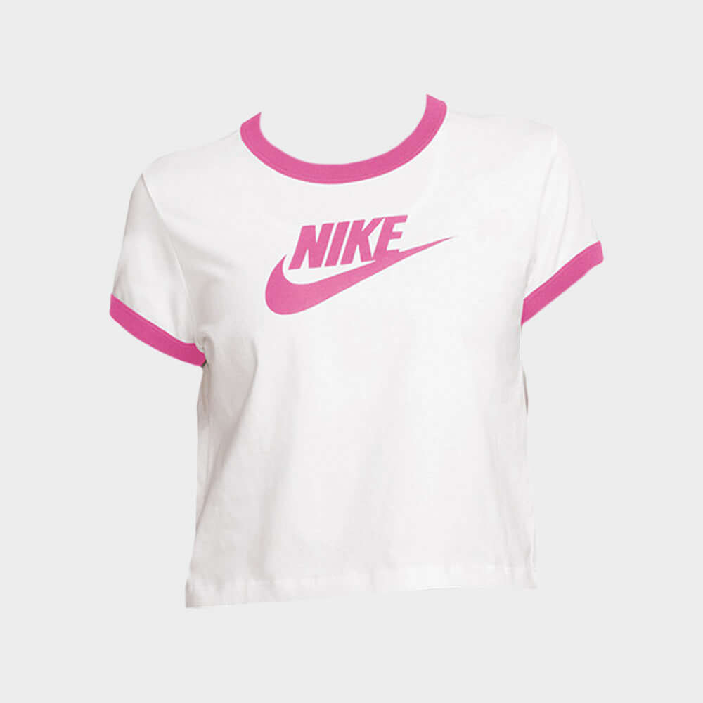 Nike Womens Ringer Running Tee White