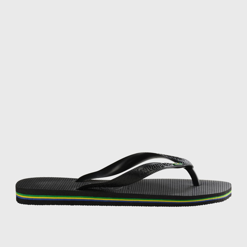 Havaianas Unisex Brazil Thong Sandals Black Havaianas Unisex