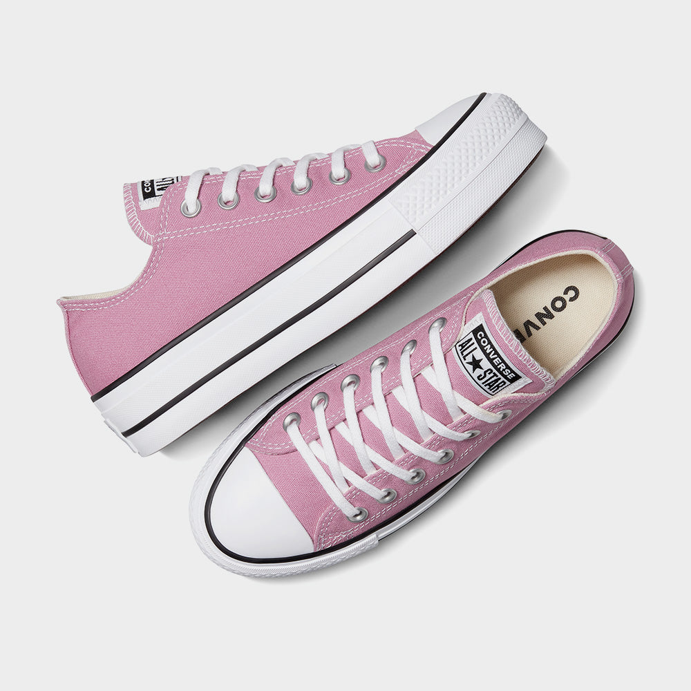 Converse Womens All Star Lift Platform Low Top Sneakers Pink