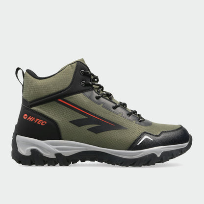 Hi-Tec Mens Voyager Mid Outdoor Shoes Green