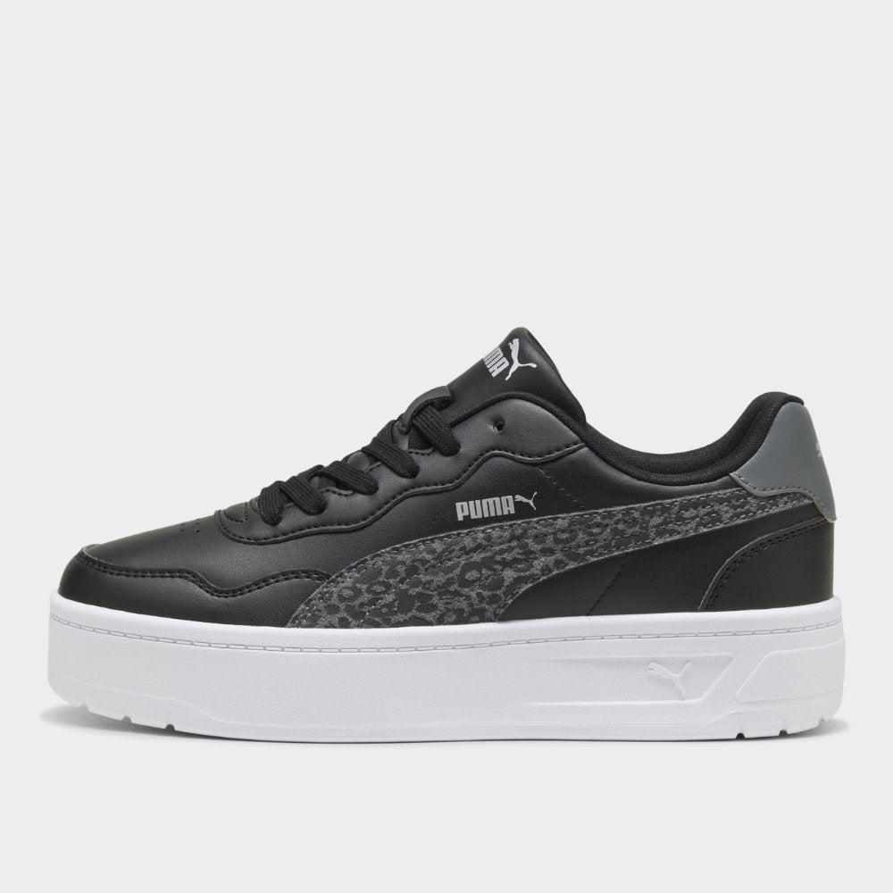 Puma Womens Court Lally Skye Feline Sneakers Black