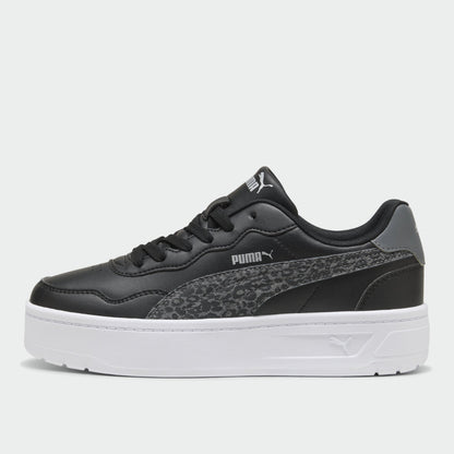 Puma Womens Court Lally Skye Feline Sneakers Black