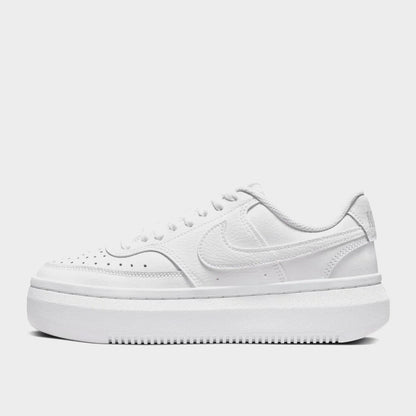 Nike Womens Court Vision Alta Leather Sneakers White
