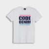 CODE MENS Stripe Graphic WHITE