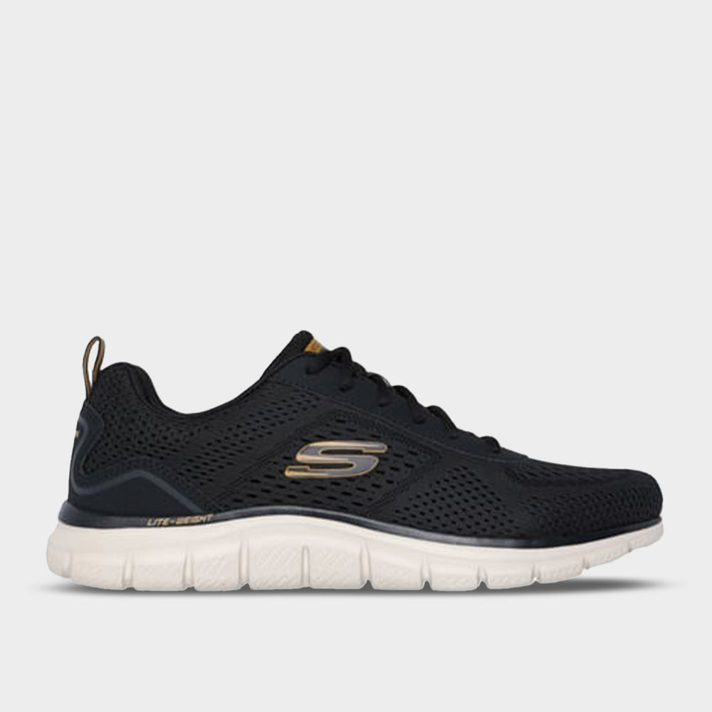 Skechers Mens Track Sneakers Black