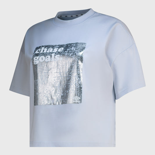 Umbro Womens Boxy Tee Blue