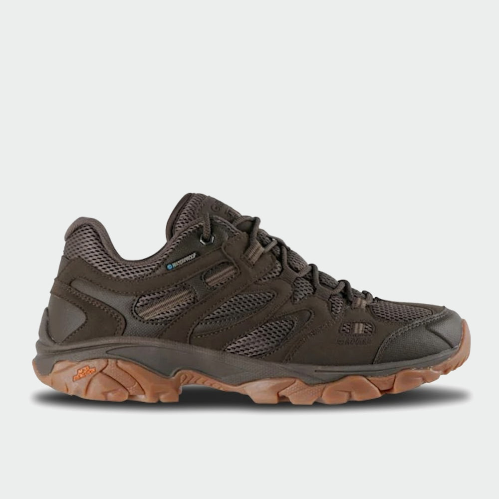 Hi-Tec Mens Ravus Vent Lite Low Hiking Shoes Brown