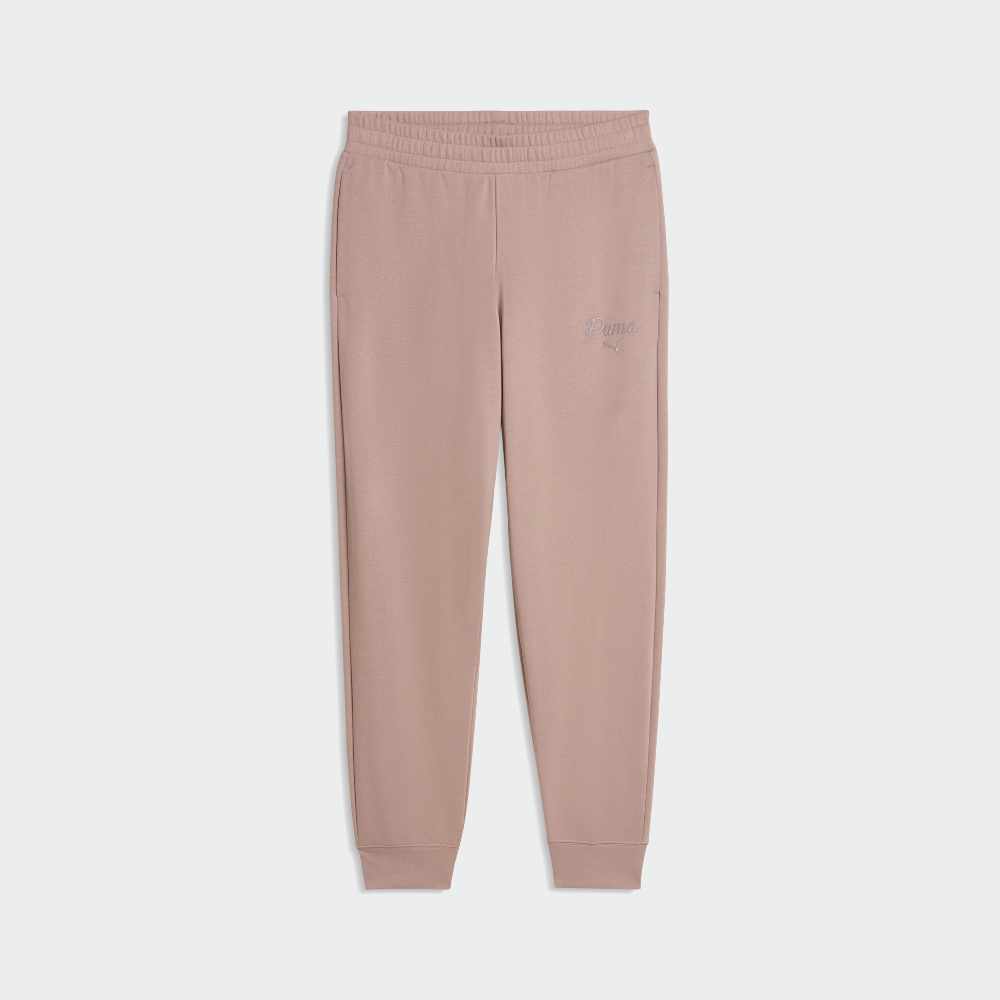 Puma Womens Essential Script Comfort Track pant Beige