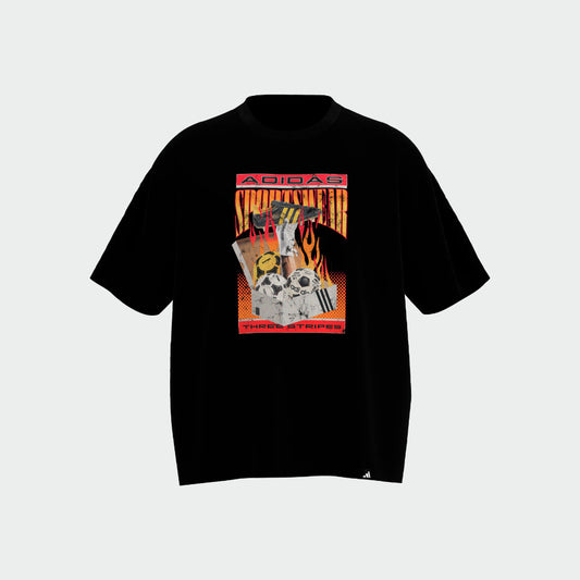 Adidas Mens Vintage Box Tee Black