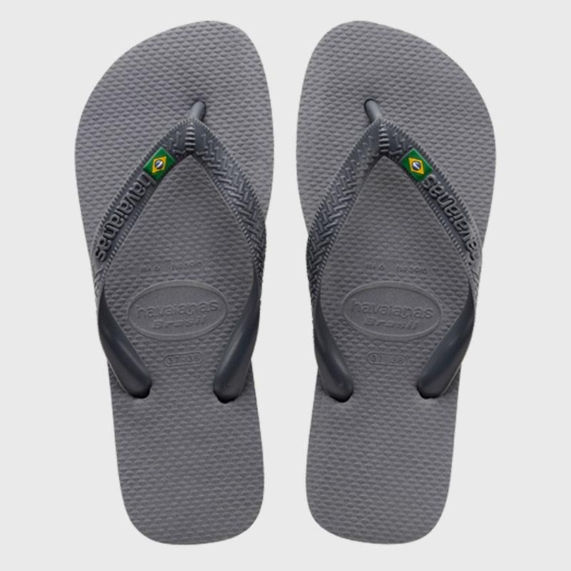 Havaianas Unisex Brazil Thong Sandals Grey Havaianas Unisex