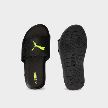 PUMA KIDS Sporty Velcro Slides BLACK