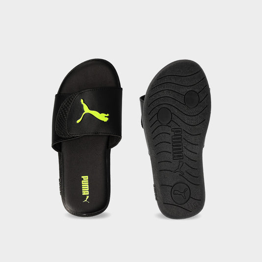 Puma Kids Sporty Velcro Slides Black