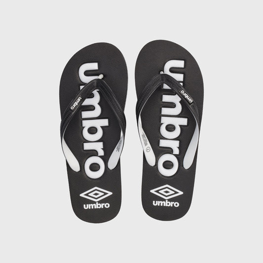 UMBRO MENS Big Emboss Thong Sandals BLACK