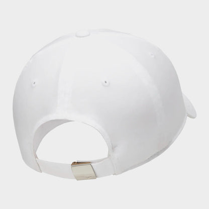 NIKE Heritage 86 Metal Swoosh Sport Cap WHITE