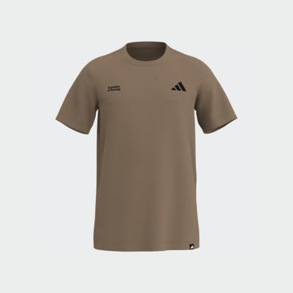 Adidas Mens Run Essential Tee Brown