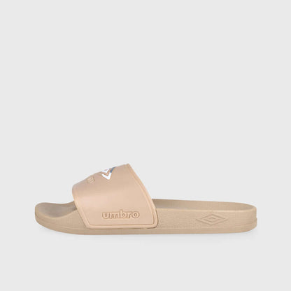 Umbro Mens Triple Logo Slides Beige