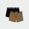 Code Mens 2 Pack Cotton Trunks Multi