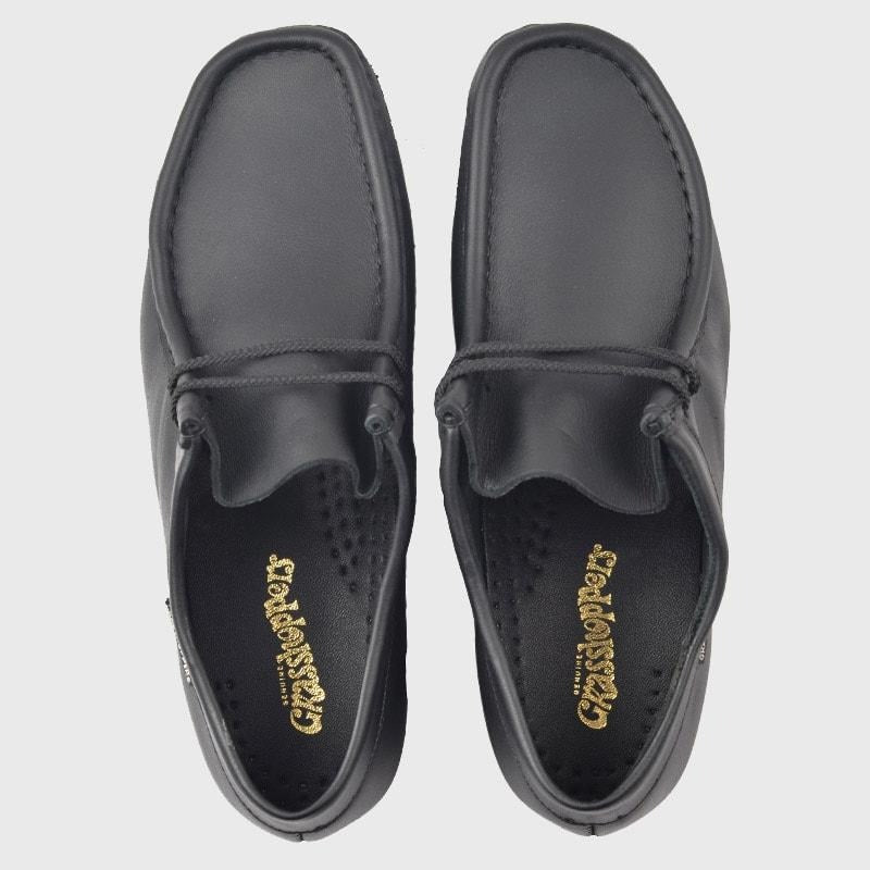Grasshopper Mens Softee Moccasins Black