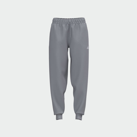 Adidas Womens Small Logo Fleece Cuffed Pants Grey