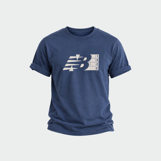 New Balance Mens Sport Starting Block Tee Blue