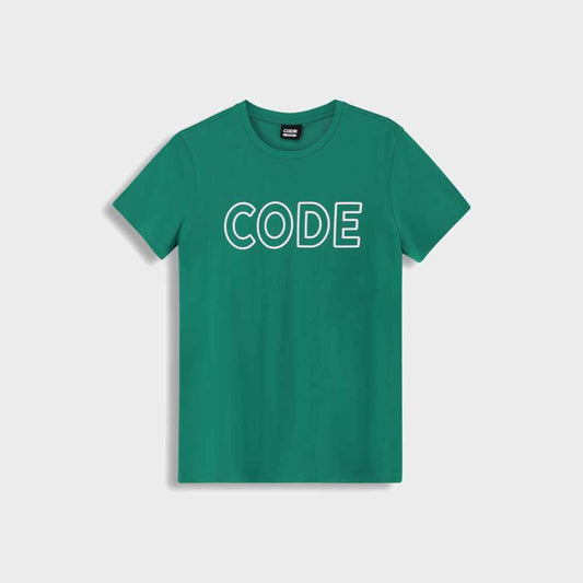 CODE MENS Outline Graphic Tee GREEN