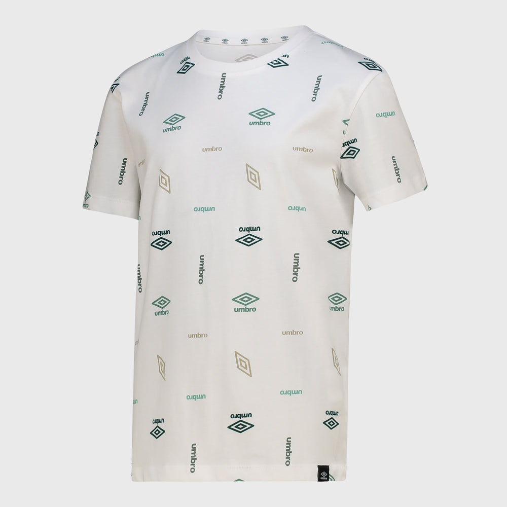 Umbro Youth Eric All Over Print Tee White