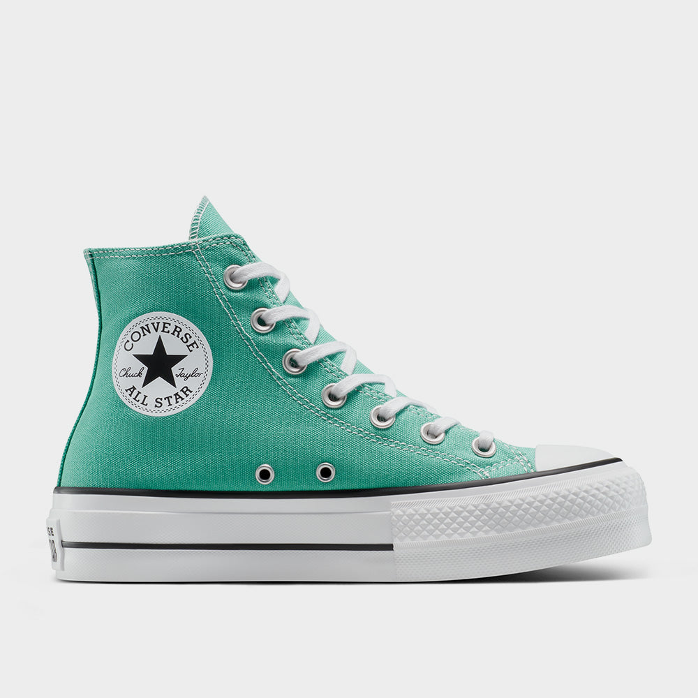 Converse Womens Chuck Taylor All Star Lift Platform High Top sneakers Green