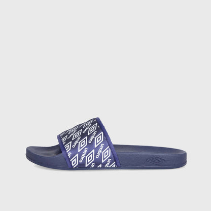 Umbro Womens Embossed Slides Blue