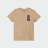 Code Mens Wavy Front Back Graphic Tee Brown