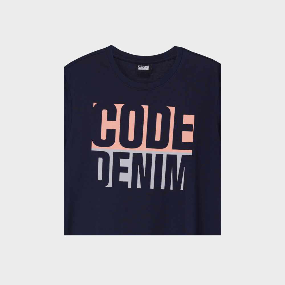 Code Mens Bleedblock Graphic tee Blue