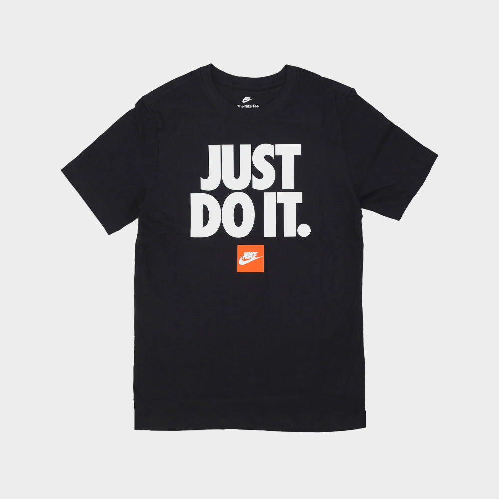 Nike Mens Just Do It Verbiage Tee Black