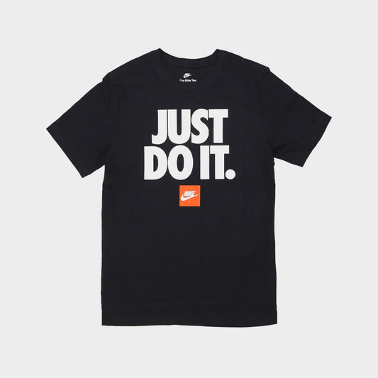 NIKE MENS Just Do It Verbiage Tee BLACK