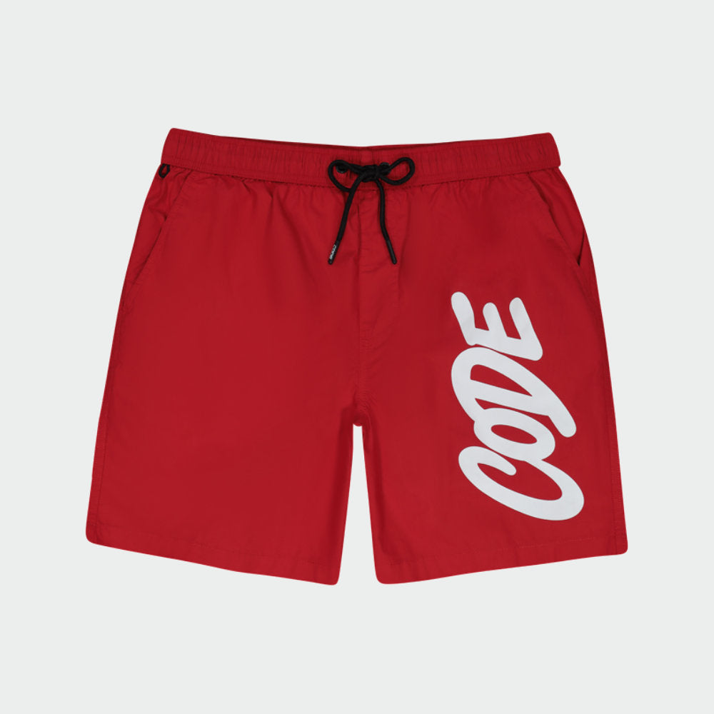 Code Mens Graphic Swimshort Red