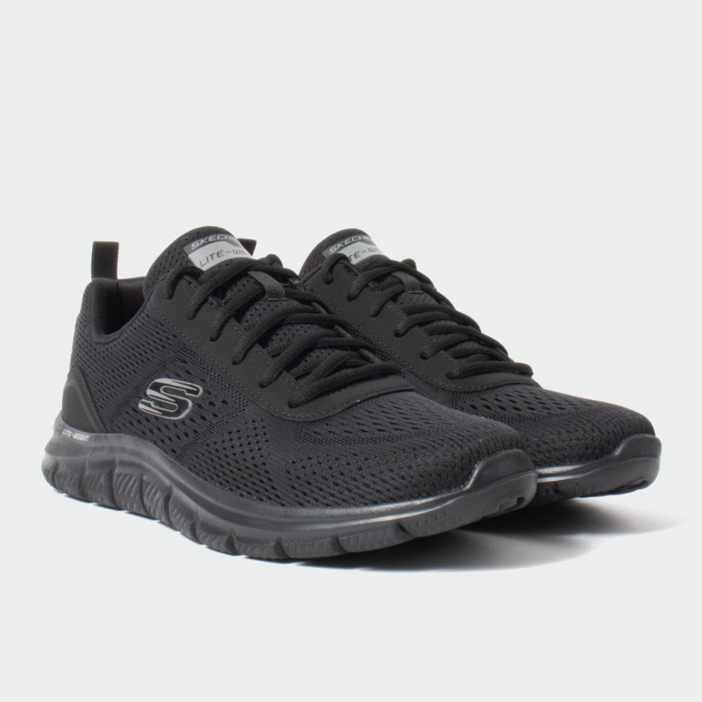 Skechers Mens Track Sneakers Black