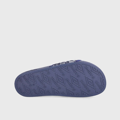 Umbro Womens Embossed Slides Blue