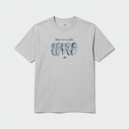 New Balance MENS Miler T-Shirt Grey