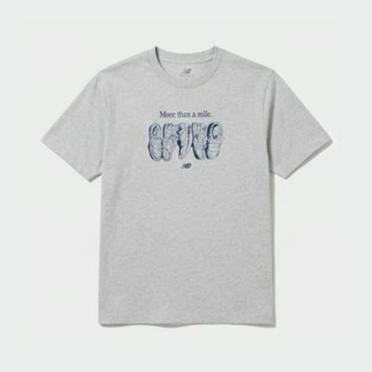 New Balance MENS Miler T-Shirt Grey
