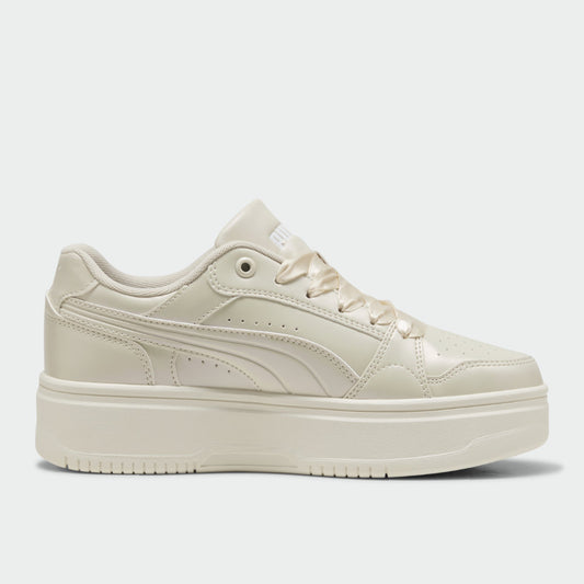 Puma Womens Rebound Femme Low Perla Sneakers Beige