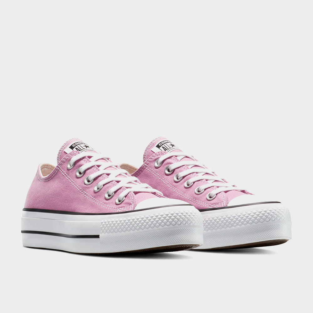 Converse Womens All Star Lift Platform Low Top Sneakers Pink