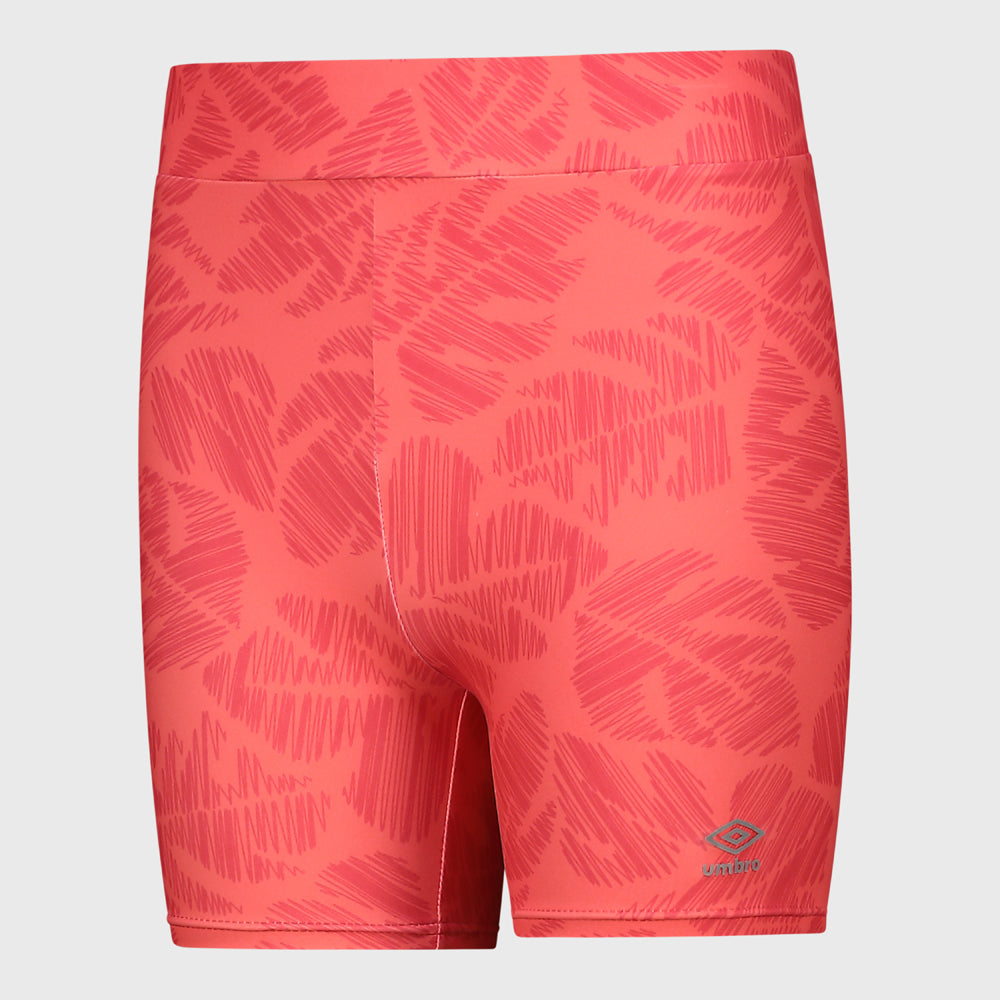Umbro Womens Itsy All Over Print Bike Shorts Pink